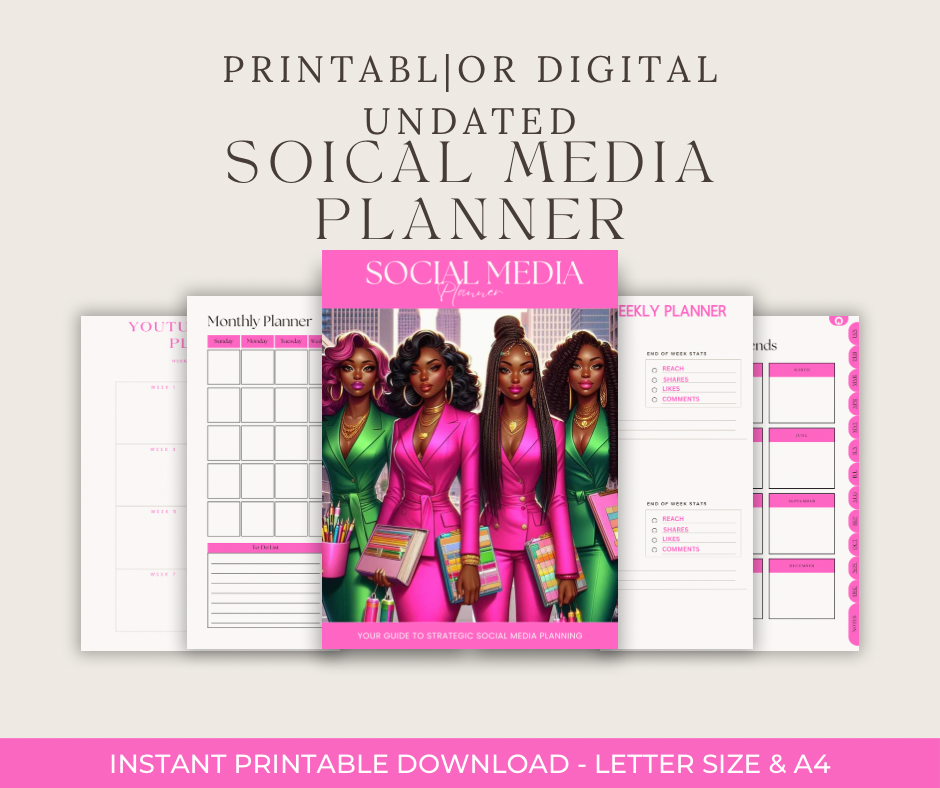 Social Media Digital Planner